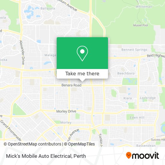 Mapa Mick's Mobile Auto Electrical