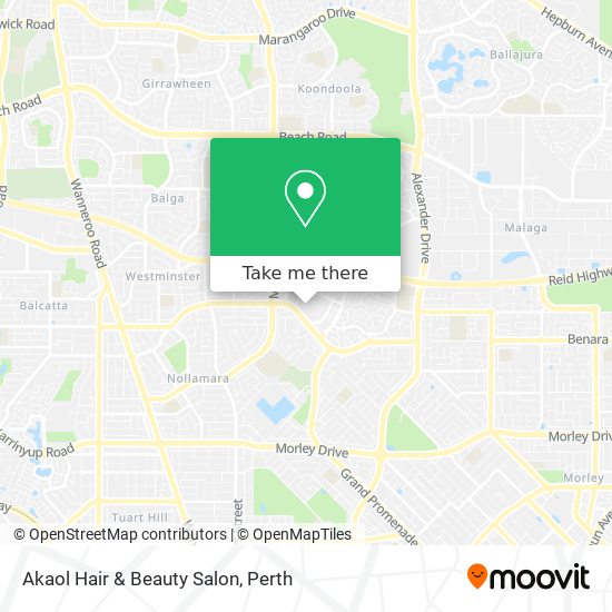 Akaol Hair & Beauty Salon map