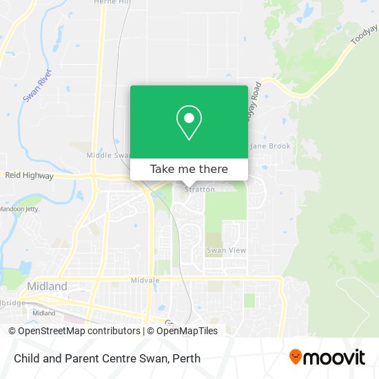 Child and Parent Centre Swan map