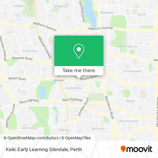 Keiki Early Learning Glendale map