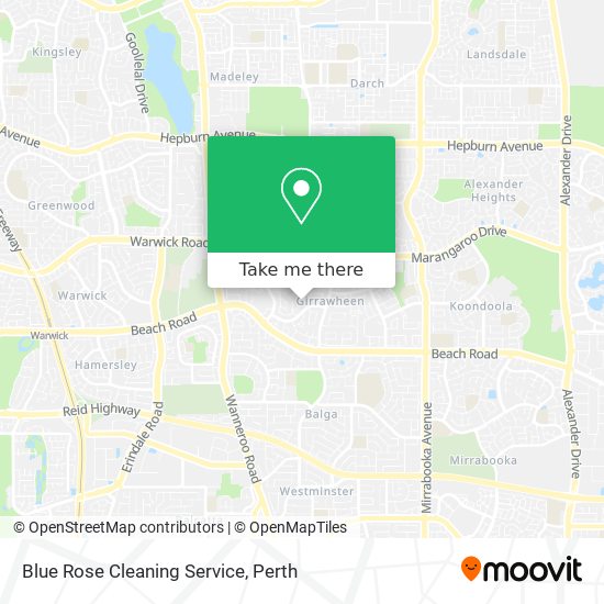 Blue Rose Cleaning Service map