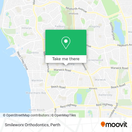 Smileworx Orthodontics map