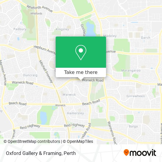 Oxford Gallery & Framing map