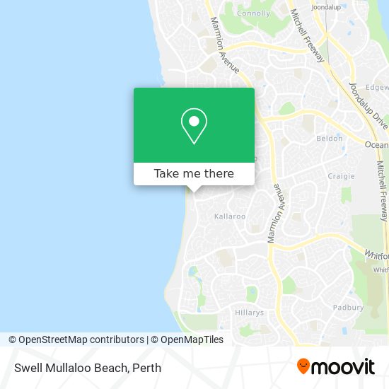 Swell Mullaloo Beach map