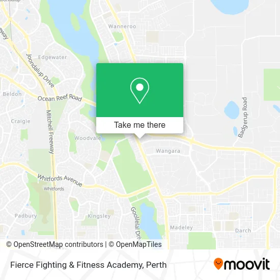 Mapa Fierce Fighting & Fitness Academy