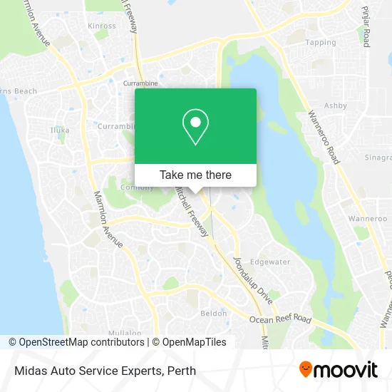 Mapa Midas Auto Service Experts