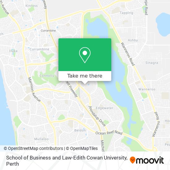 School of Business and Law-Edith Cowan University map