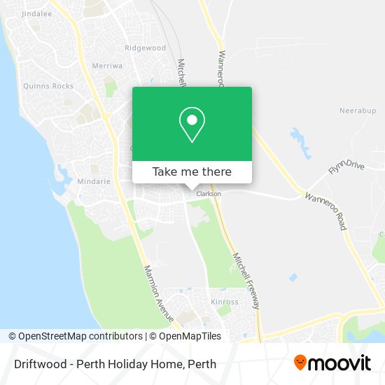 Driftwood - Perth Holiday Home map