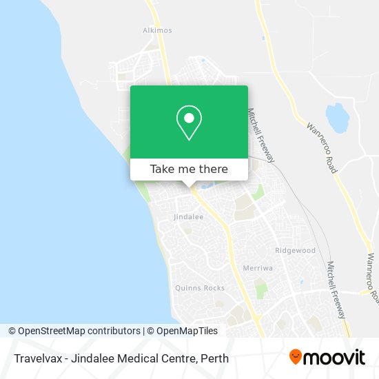 Travelvax - Jindalee Medical Centre map