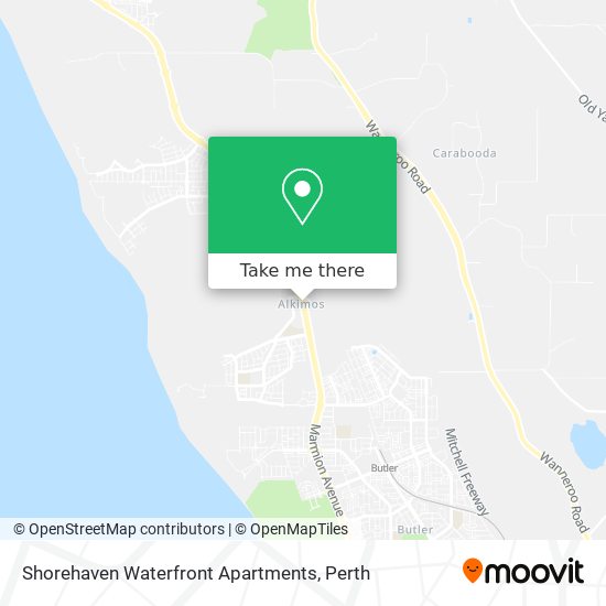 Mapa Shorehaven Waterfront Apartments