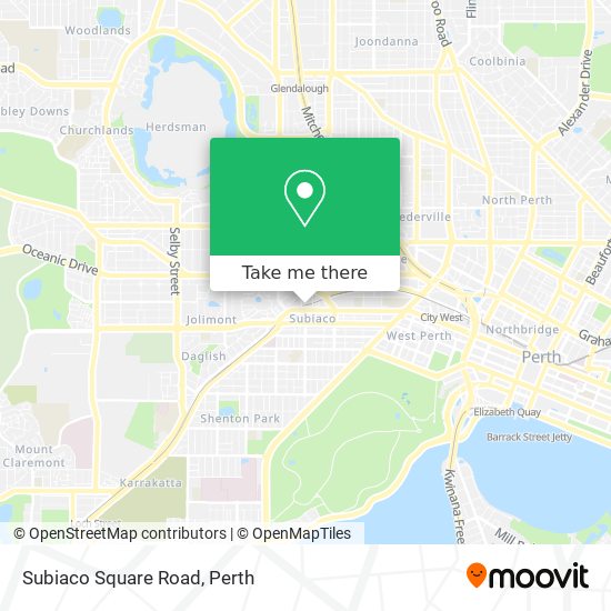 Subiaco Square Road map