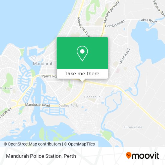 Mapa Mandurah Police Station