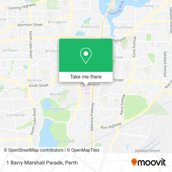 1 Barry Marshall Parade map