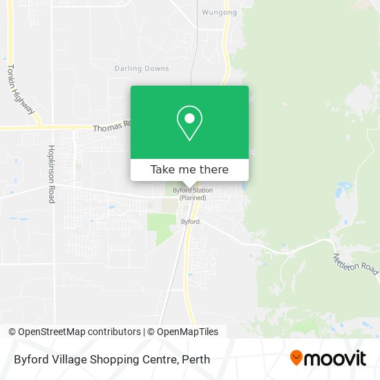 Byford Village Shopping Centre map
