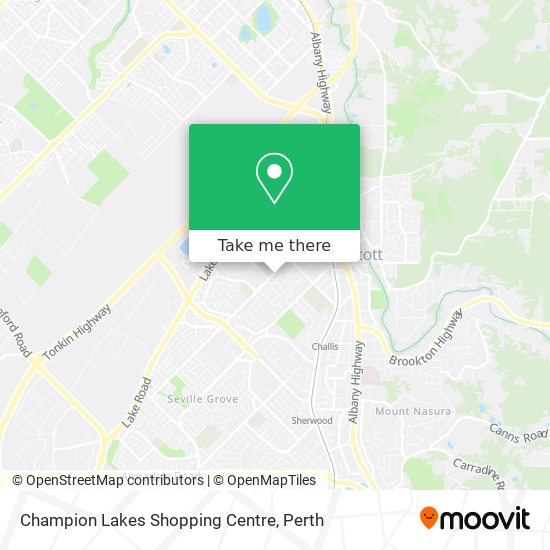 Champion Lakes Shopping Centre map