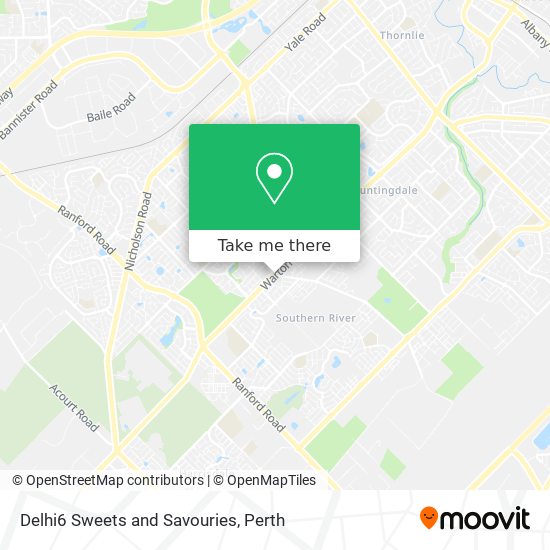 Delhi6 Sweets and Savouries map