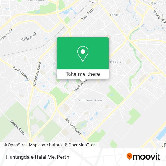 Huntingdale Halal Me map
