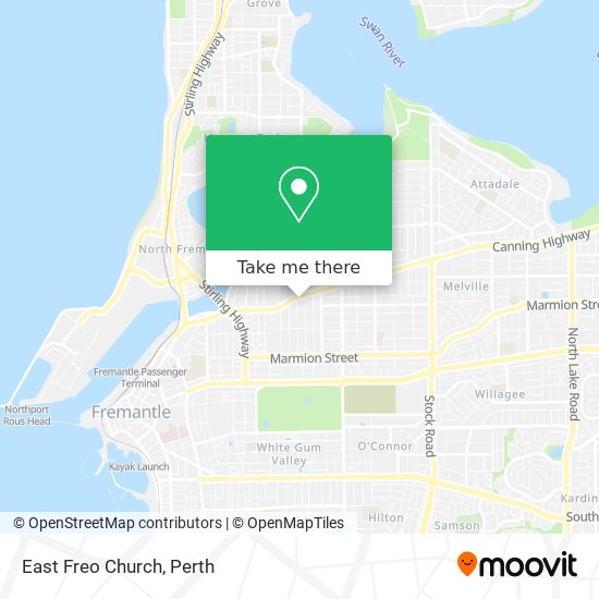 East Freo Church map