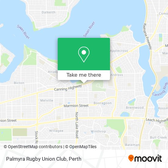 Palmyra Rugby Union Club map