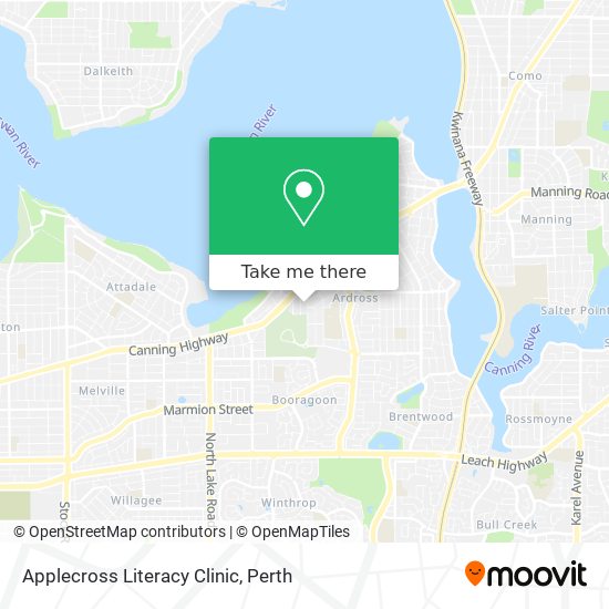 Applecross Literacy Clinic map