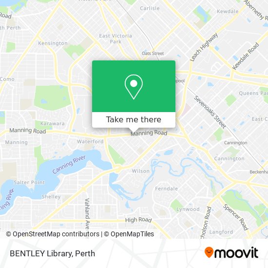 BENTLEY Library map