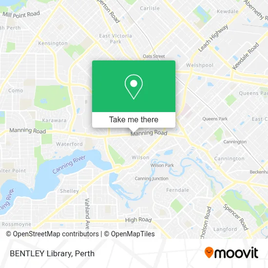 BENTLEY Library map
