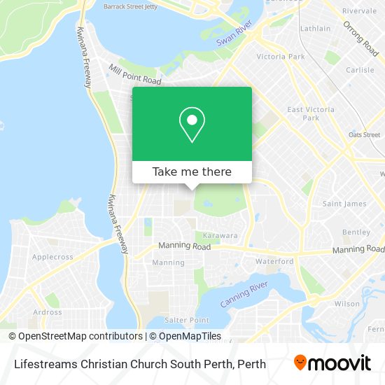 Lifestreams Christian Church South Perth map