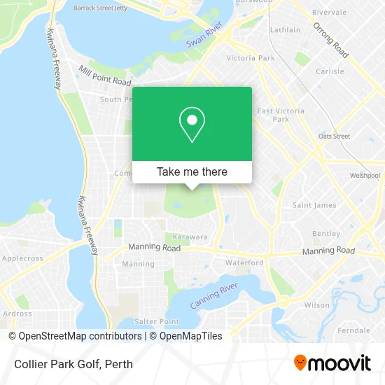 Mapa Collier Park Golf