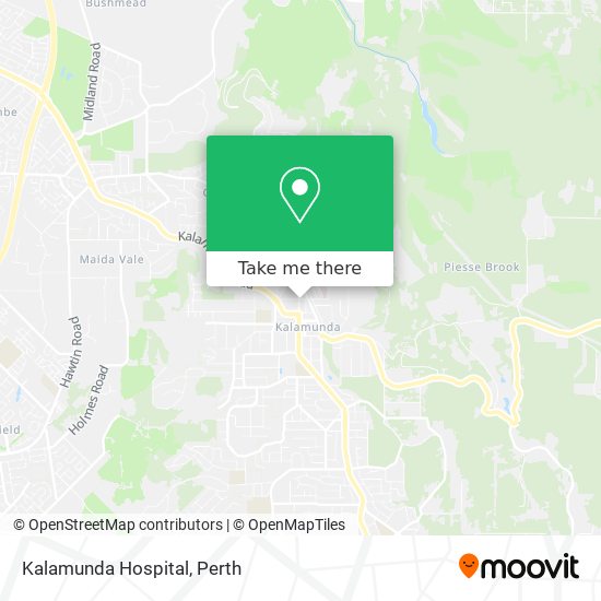 Mapa Kalamunda Hospital