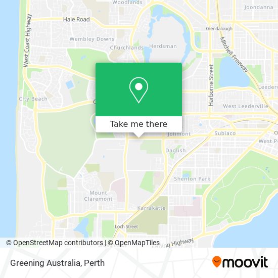 Mapa Greening Australia