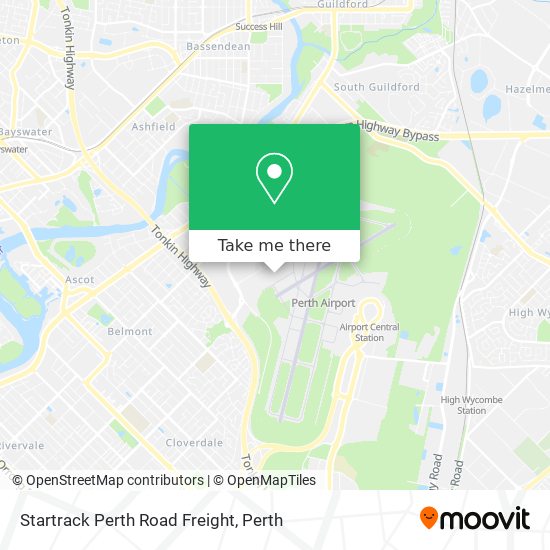 Startrack Perth Road Freight map