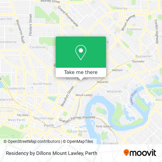 Residency by Dillons Mount Lawley map