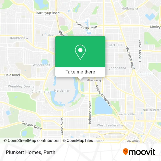 Mapa Plunkett Homes