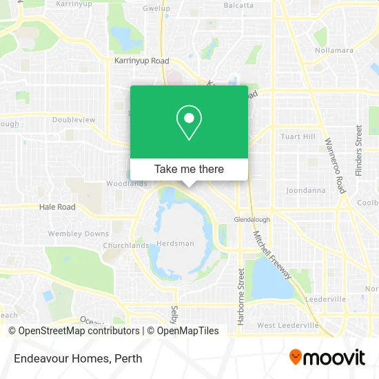 Mapa Endeavour Homes