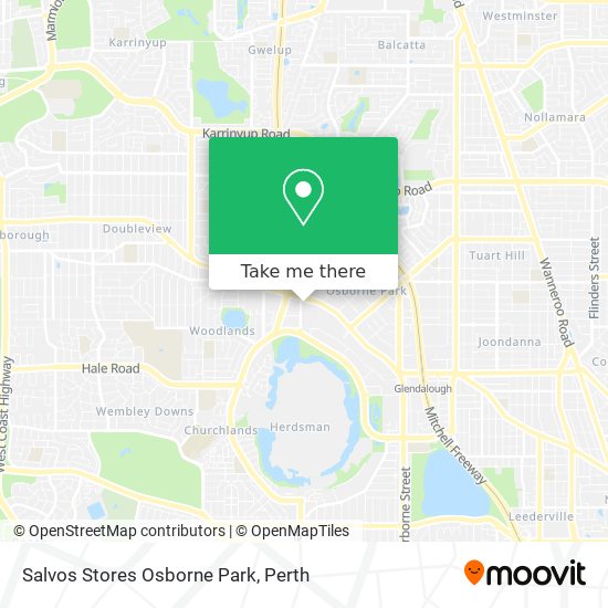 How to get to Salvos Stores Osborne Park by Bus or Train?