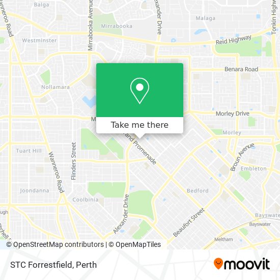 STC Forrestfield map