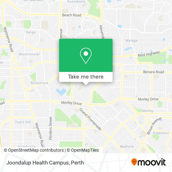 Joondalup Health Campus map