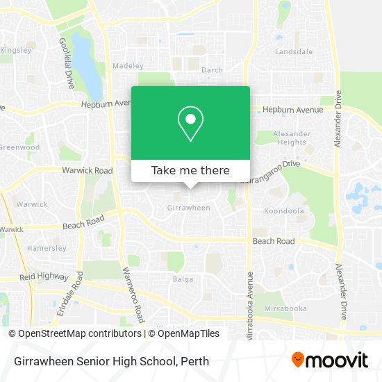 Girrawheen Senior High School map