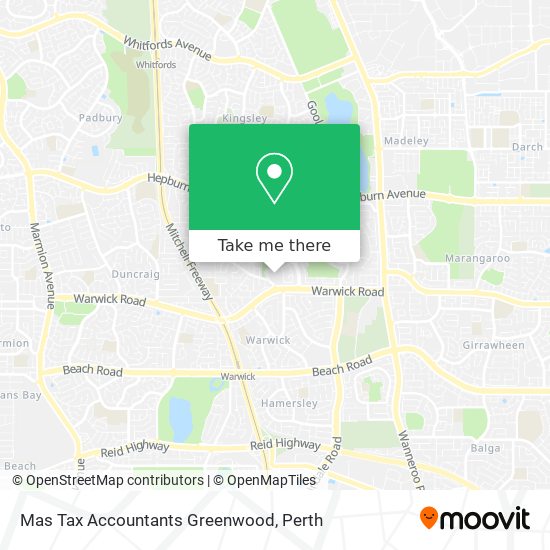 Mas Tax Accountants Greenwood map