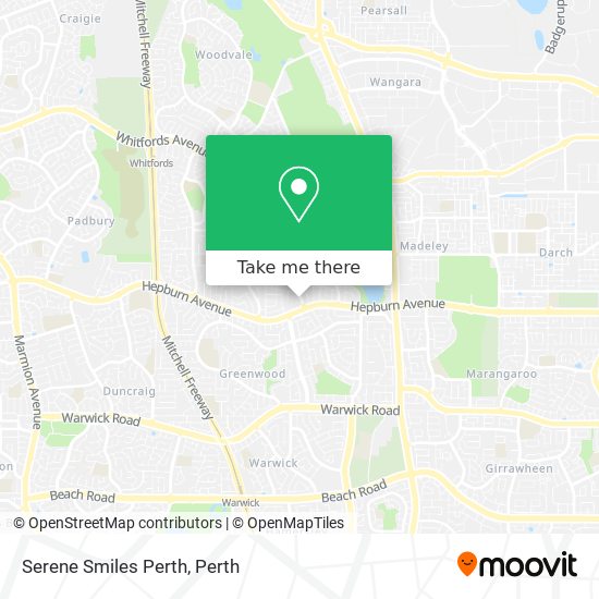 Serene Smiles Perth map