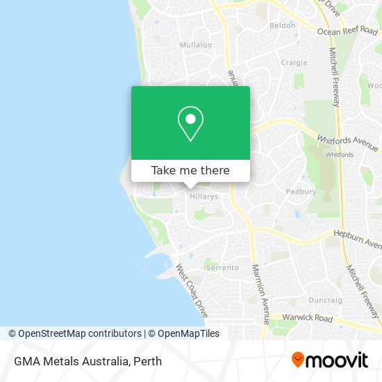 GMA Metals Australia map