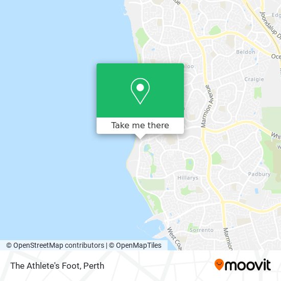 The Athlete's Foot map