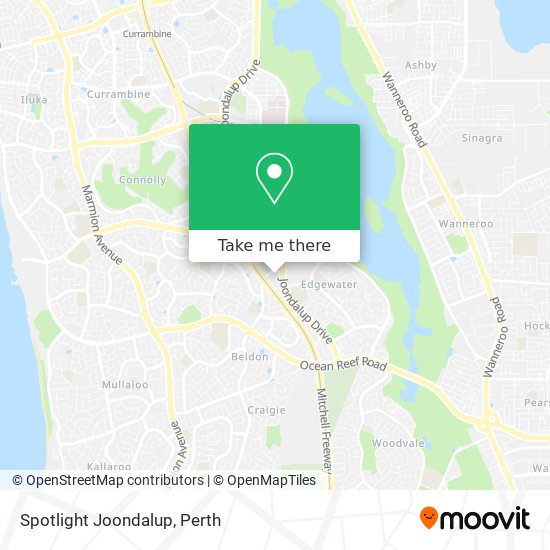 Spotlight Joondalup map