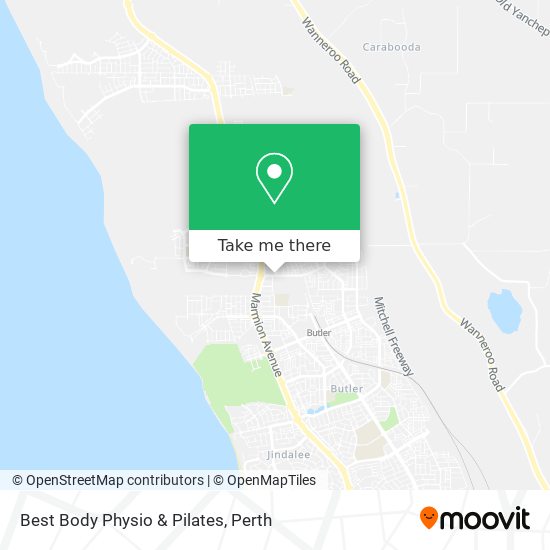 Best Body Physio & Pilates map