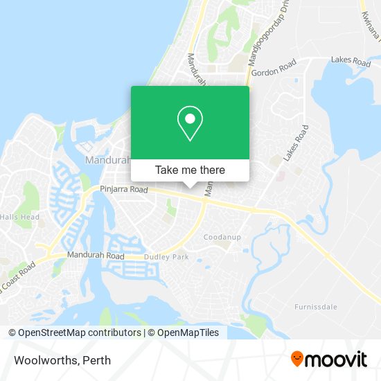 Mapa Woolworths