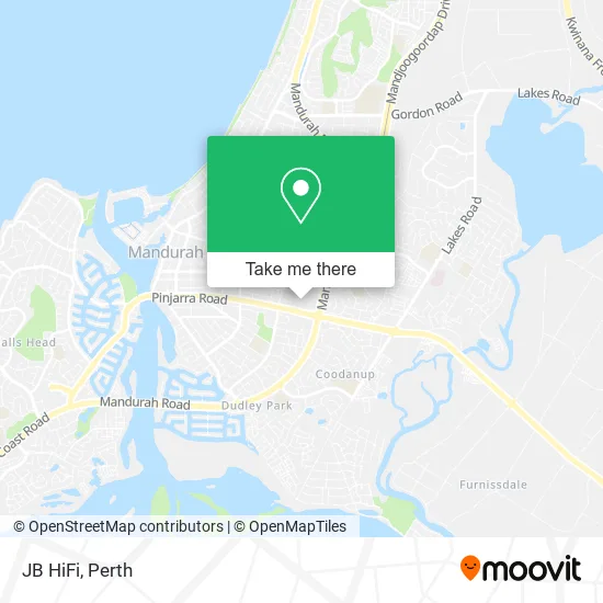 JB HiFi map