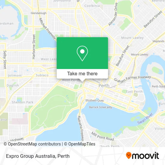 Mapa Expro Group Australia