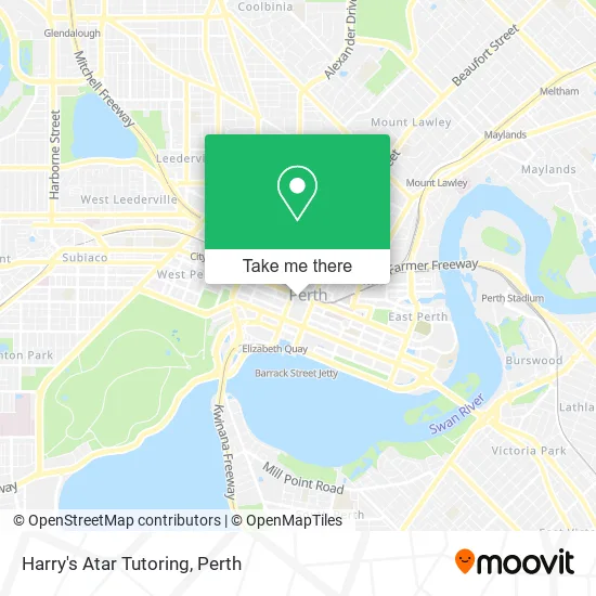 Harry's Atar Tutoring map