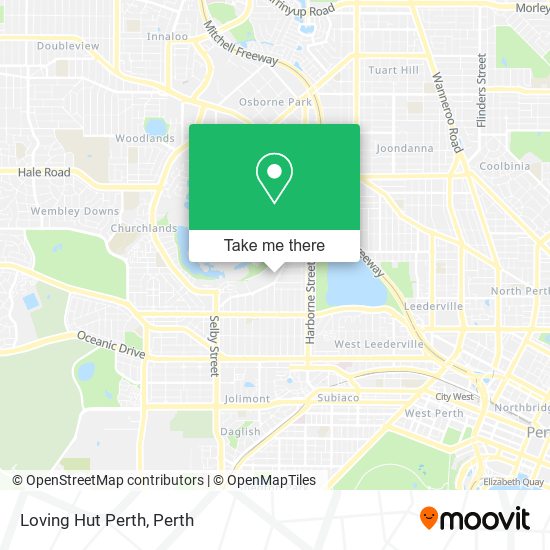 Loving Hut Perth map