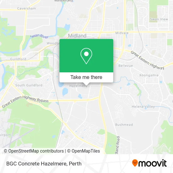 Mapa BGC Concrete Hazelmere